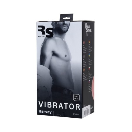 Realistic vibrator Toyfa Realstick Elite Vibro, TPR, bodily, 7 vibration modes, 20 cm 764729-4
