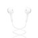 Hoco M95 headphones, wired, inserts, Type-C, 1.2 m, white