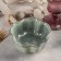 Ceramic “Flower”, 300 ml, 12 × 12 × 5.5 cm, green color, green