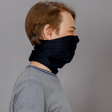 Pipe bandana, Lycosa Silk, Black-2