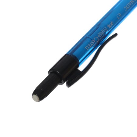 Mechanical pencil 0.7 mm Faber-Castell Grip Matic 1377 with an eraser, blue-4