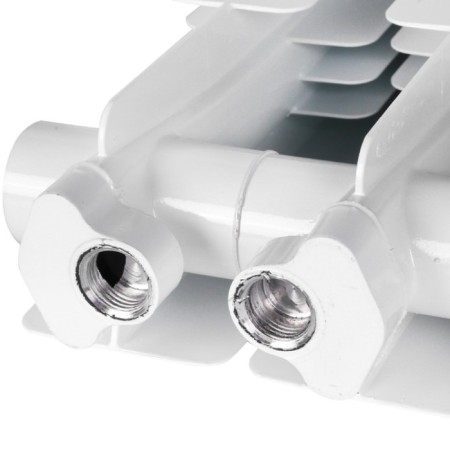 Aluminum radiator Stout Bravo, 500 x 80 mm, 10 sections, lower right connection-6