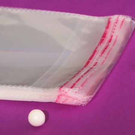 BOPP package with adhesive valve, transparent 12.5 x 35/4 cm, 30 μm-5