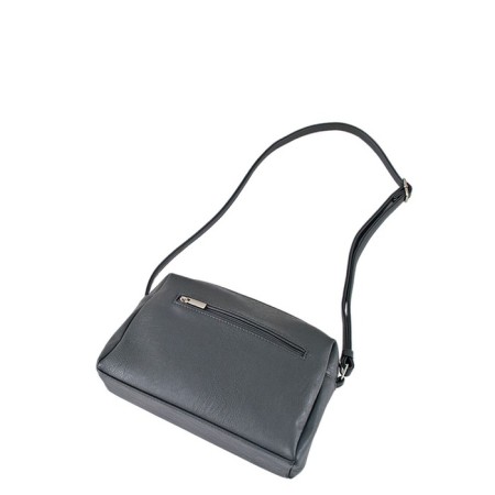 Bag Cross-Bodi with a zipper, gray color-1