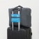 Board Road on a zipper, folding in a cosmetic bag, outer pocket, gray/blue color