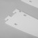Crohstein register for rack, 40 cm, for a shelf with perforation, white color