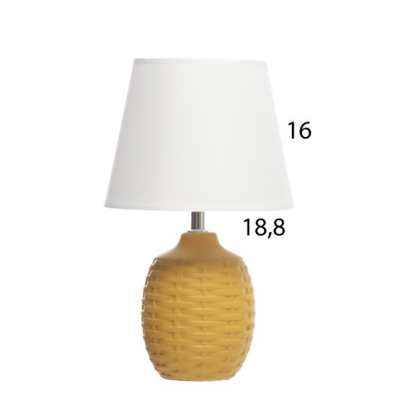 Table lamp "Weaving" 1x40W E14 yellow 19.5x19.5x35.5cm-5