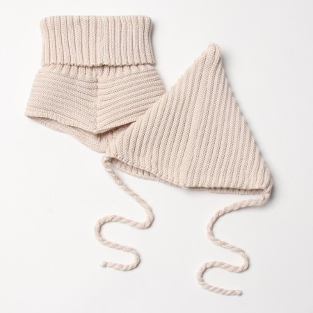 Kit for children (hat, snood) minku river 35-40, beige color-3