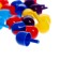 Mosaic round, 60 elements of 15 mm, 6 colors