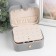 Casket to the leatherette for jewelry "Stygian matte" gray 12x10x6.3 cm