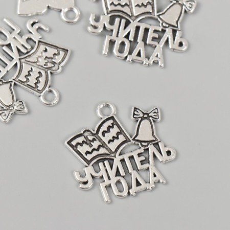 Decor Metal for creativity "Teacher of the Year" 2.5x2.3 cm