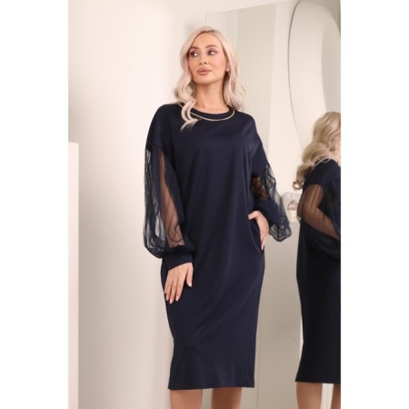 Women's dress, size 50, blue color-7