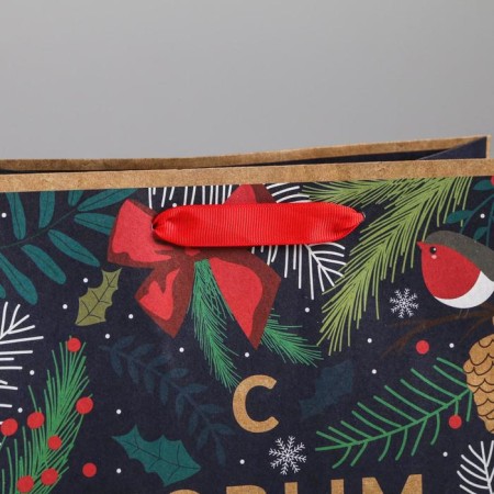 Craft vertical “New Year's Forest” package, ml 23 x 27 x 11.5 cm, New Year-3