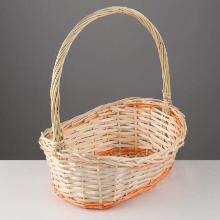 Wicker basket, 40x28x17x13x43 cm, vine-4