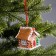 Christmas tree toy "House of sweets" 6 × 6.8 × 5.5 cm, from batteries, glow warm white
