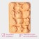 Baking uniform "Champion", Silkon, 12 cells, 24 × 16 × 2 cm, Orange color