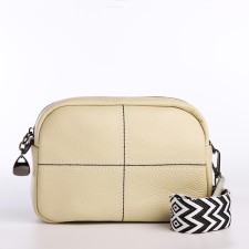 Women's bag with lightning, beige color