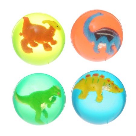 Rubber ball "dinosaur", diameter 4.5 cm, mix-1