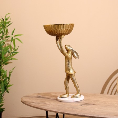 Vase "Rabbit" aluminum 24x24x54 cm-3