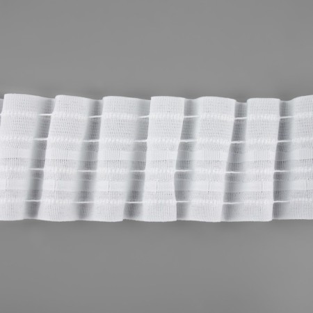 Curtain tape fixed assembly, matte, 6 cm, 50 ± 1 m, white color-1
