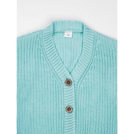 Cardigan Children's Amarobaby Knit, height 134, mint color-6