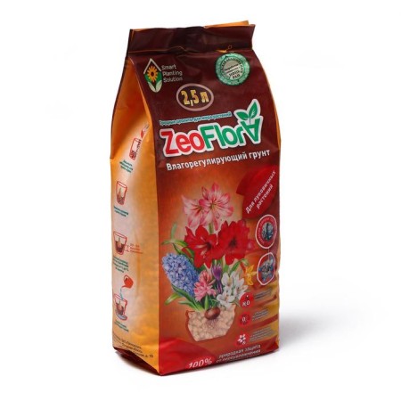 Mineral Zeoflora substrate for bulbous plants, zeolit, 2.5 l, moisture-saving soil, 3-5 mm fraction-2