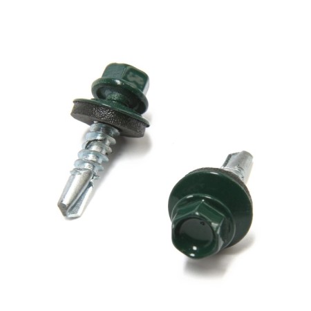 Roofing screws 5.5x25 mm, Ral6005 Color green, 200 pcs.-2