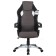 Playing armchair Brabix "Techno GM-002", fabric, black/gray, white inserts