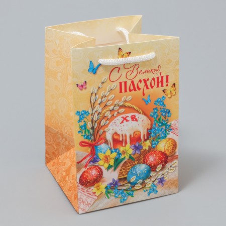 Gift package, packaging, “with great Easter!”, 12 x 18 x 12 cm-1