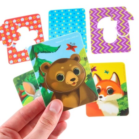 Soft puzzle for kids “study the forest” according to the method of segon, 12 details, crumb I-3