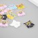 Buttons wood for creativity 2 punctures "owls in glasses" set of 12 pcs 2x2.3 cm