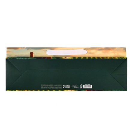 A package for a bottle horizontal "Gift for you", 36 × 10 × 13 cm-4