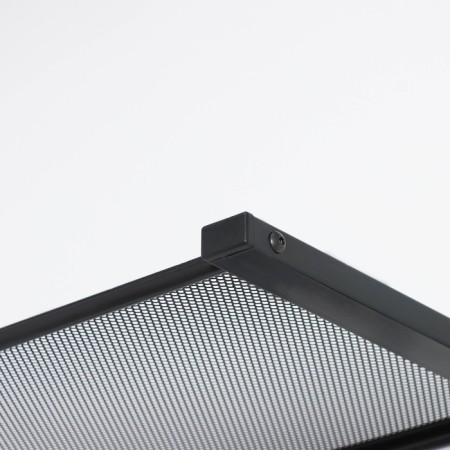 Ban with the Toronto 21 shelf, 67 × 27 × 27 cm, 5 double hooks, black color-3