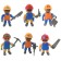 FUNKY TOYS figure "Builders", 8 cm, mix