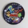 A disposable set of paper dishes Happy Birthday ", Stars