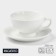 Tea steam porcelain Magistro "Blanche", 2 items: a cup 250 ml, a saucer d = 15.5 cm, white color