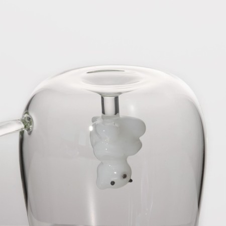 Glass mug with a figure at the bottom "Seren. Bear ", 350 ml-3