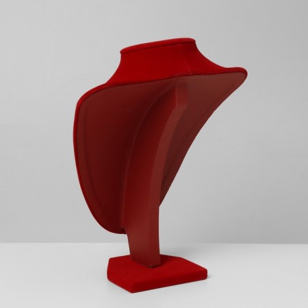 Bust for jewelry, 17.5 × 13 × 25 cm, h = 25 cm, red color-2