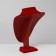Bust for jewelry, 17.5 × 13 × 25 cm, h = 25 cm, red color