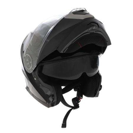 Modular helmet with two visors, size XXL (61), model - BLD -160E, black glossy-4