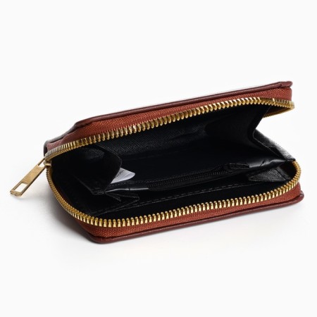 Youth wallet "Nazamok" 12.5x9x2 cm, brown color-5