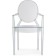 Plastic stool Luis plastic/transparent 54x54x92 cm