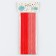 Assortment cocktail tubes, set 12 pcs., Red color