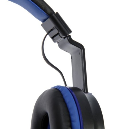 Wireless headphones Luazon HQ-3, folding, microphone, microSD, black and blue-9