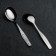 Spoon of children's dining room "Antoshka", length = 16 cm, thickness 2 mm, silver color