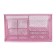 Chancellery trifle stand 7 departments, mesh metal, pink