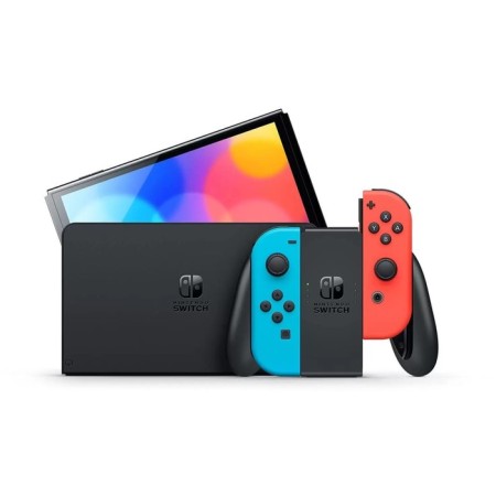 Game console Nintendo Switch, 64 GB, OLED, 2 Joy-Con controllers, red-blue
