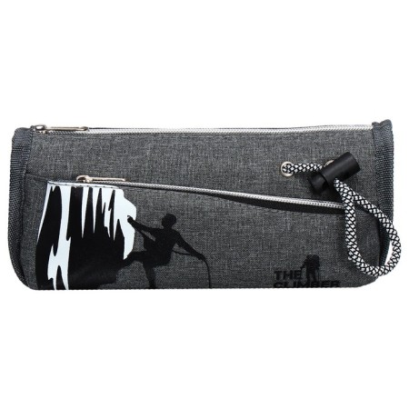 School Penal on the zipper Calligrata "Sport", 2 departments, gray-1