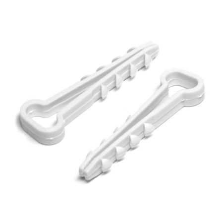 Dowel-homut "tundra", for a flat cable, nylon, 10 mm, white, 100 pcs-2