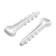 Dowel-homut "tundra", for a flat cable, nylon, 10 mm, white, 100 pcs